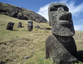 Monolithic Statues at Rano Raraku Quarry, c.1000-1600